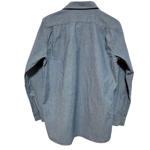 Nordstrom Junior Size 20 Chambray Button-down Shirt Special Occasion Graduation - Picture 2 of 9